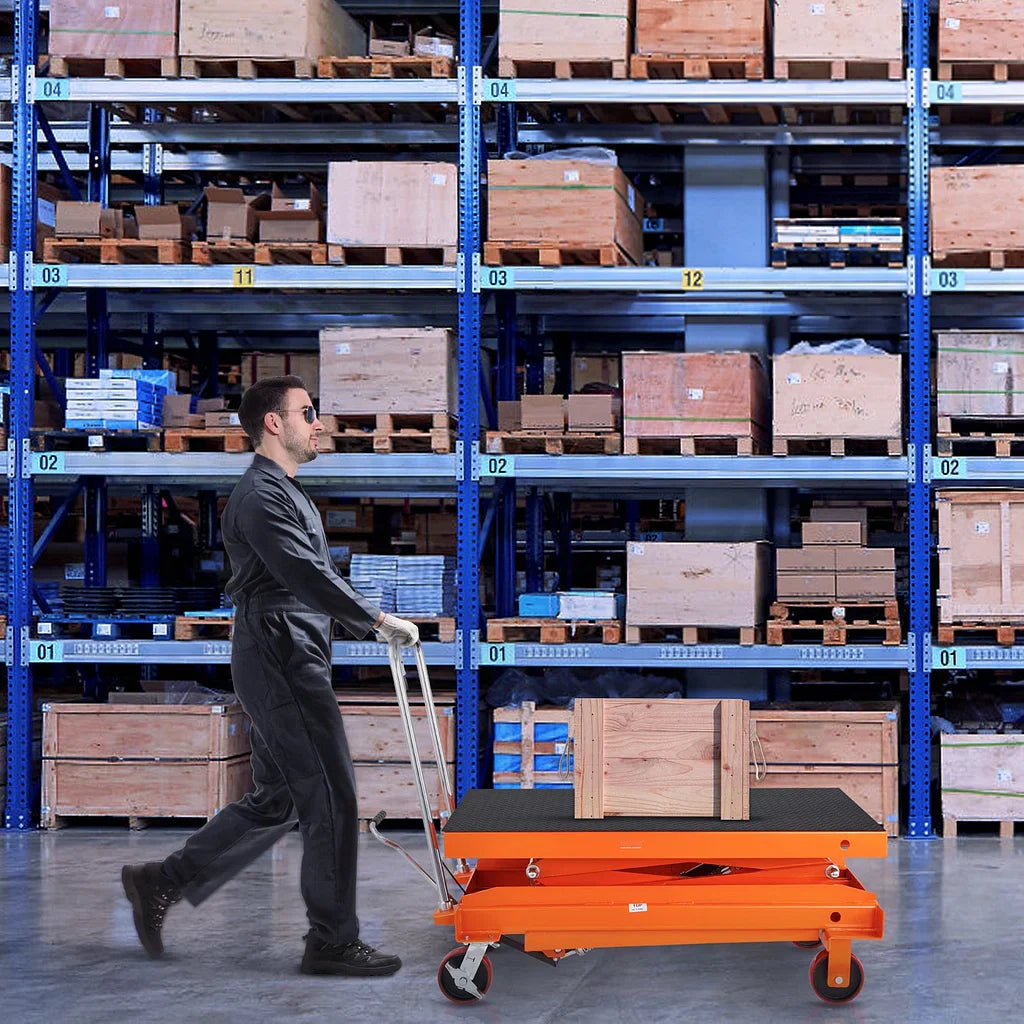 🔧 Portable Hydraulic Lift Table Cart
